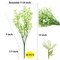 Grand Verde Myosotis Artificial Flowers Real Touch Plastic Faux Bouquets Fake Floral Greenery Stems - 10pcs Bulk
